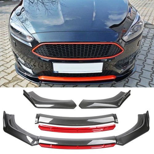 Carbon front bumper lip - carbon,