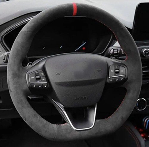 Suede steering wheel cover - steering,