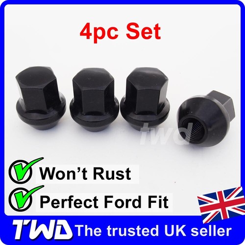 Black alloy wheel nuts - wheel,