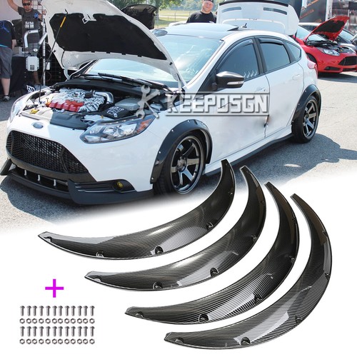 Carbon look fender flares - carbon,